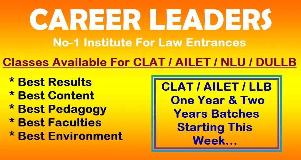 CLAT AILET NLU DULLB ONE YEAR TWO YEAR BATCHES STARTING THIS WEEK