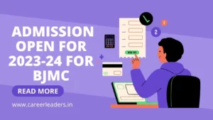 Admission Open for 2023-24 for BJMC