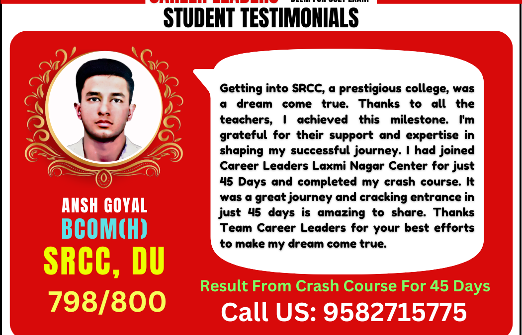 Best CUET BCom Honors Coaching in Ankur Vihar, Ghaziabad