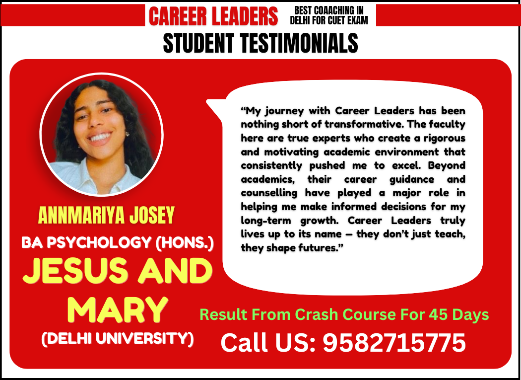 Best BA Psychology (Hons) Entrance Coaching in Delhi