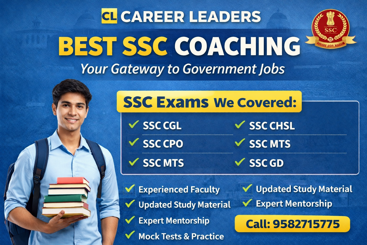 Best SSC Coaching in Delhi - Govt Exams Chart