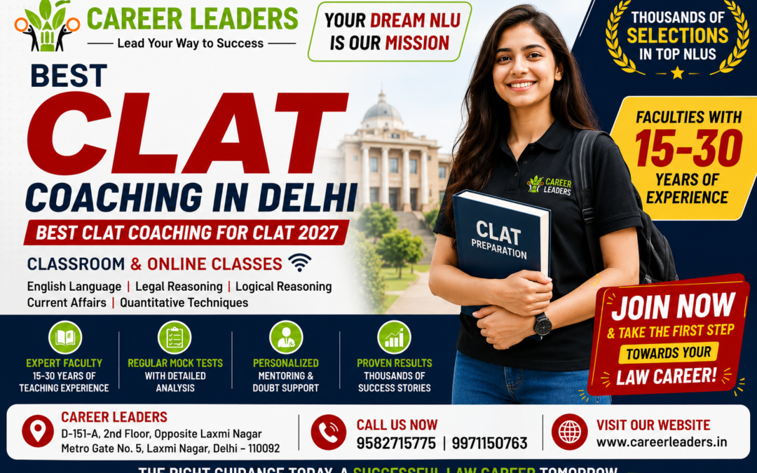 TOP 3 BEST CLAT COACHING IN DELHI
