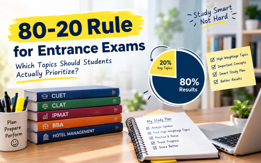 80-20 Rule for Entrance Exam Preparation Strategy