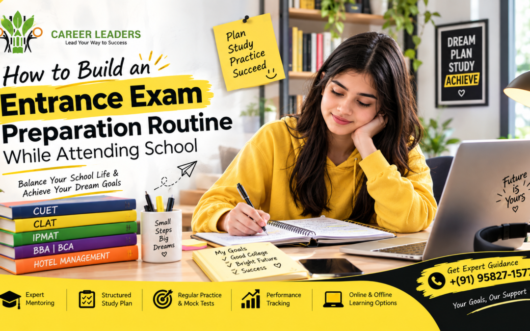 How to Build an Entrance Exam Preparation Routine While Attending School